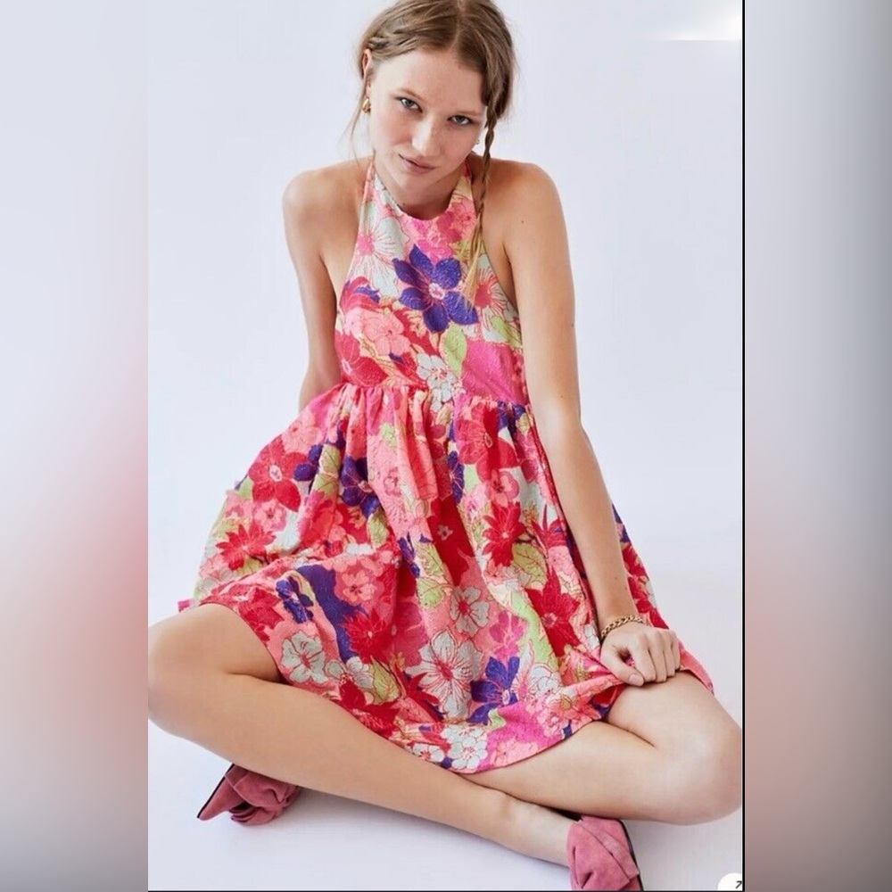 90-Free People Passion Flower Mini Dress